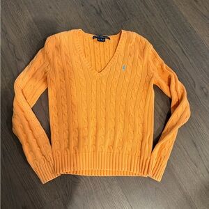 Polo Ralph Lauren Orange V-Neck Sweater